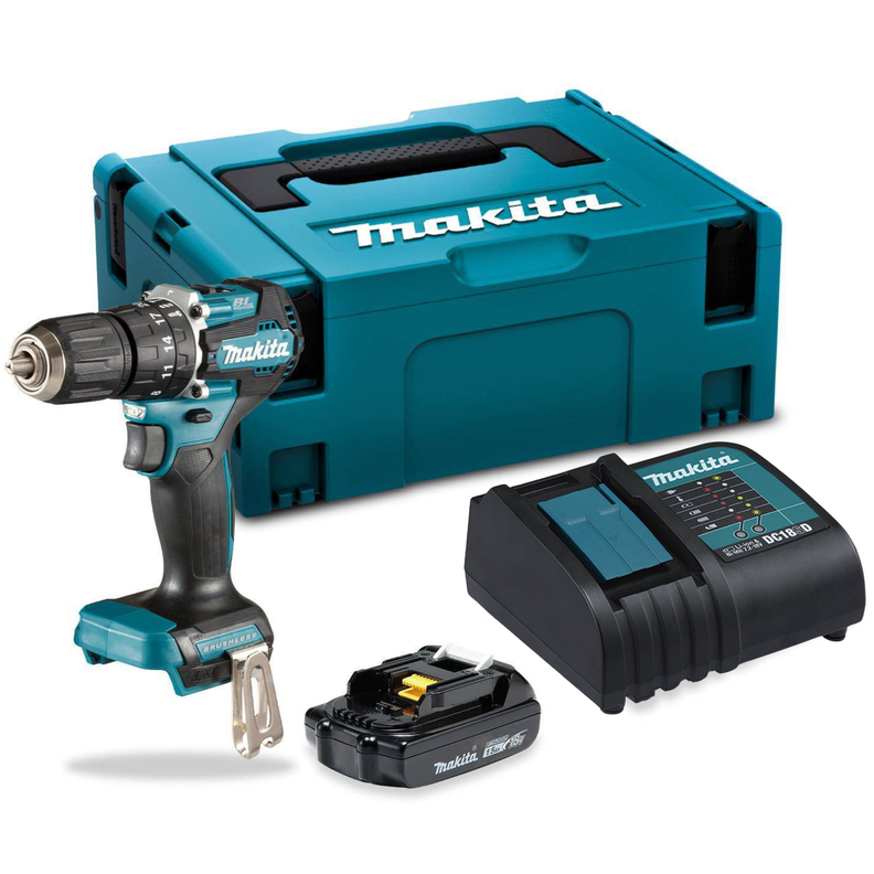 Taladro Percutor 18v Brushless Makita Dhp487SY1J/ 1 Bateria-0