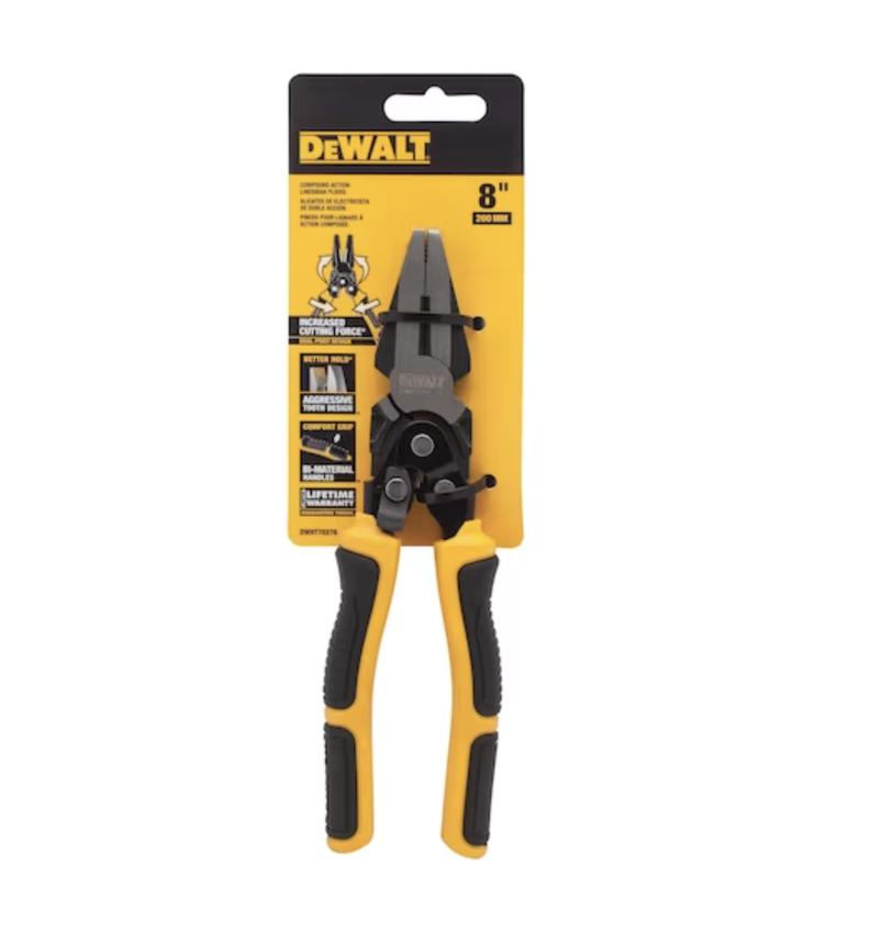 Alicate Universal de Acción compuesta 8" Dewalt DWHT70276-6