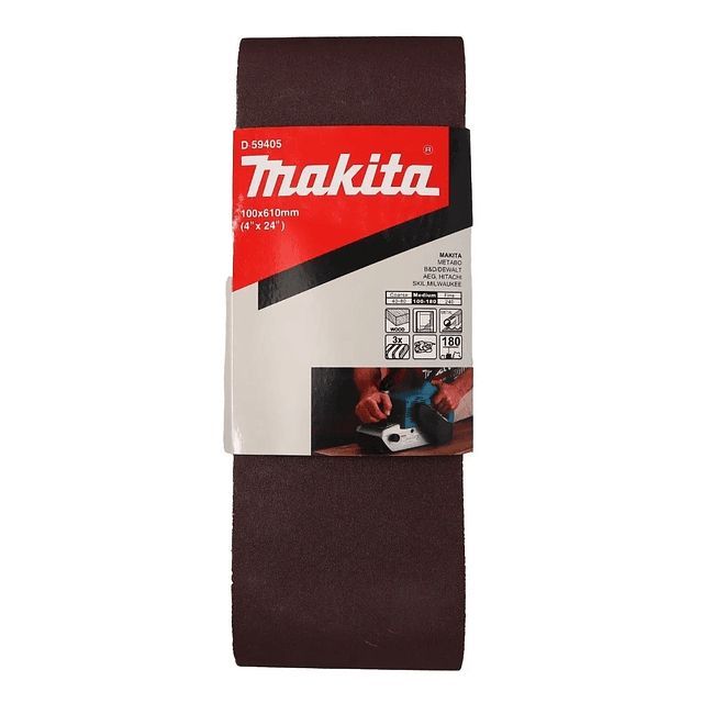 Lijas Banda (3un) 4x24'' 610x100mm Grano 180 Makita D-59405-0