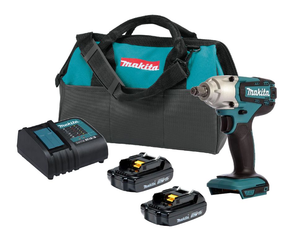 Llave De Impacto 1/2'' 18v Makita Dtw190z / 2 Baterias-0