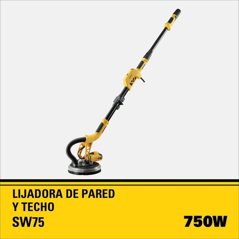 Lijadora De Pared Y Techo 750w Stanley Sw75-b2c-1