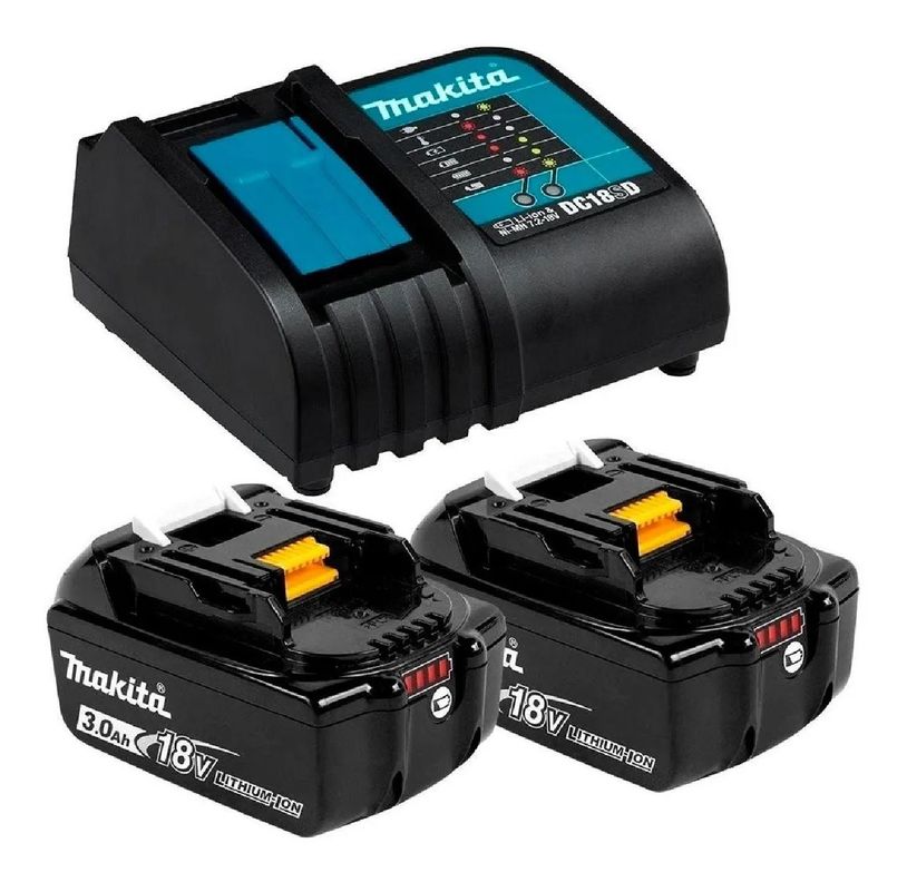 Kit Cargador + 2 Baterías 3.0ah 18v Makita BL1830-0