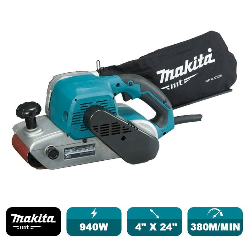 Lijadora Banda 4x24'' (100x610mm) 940w Makita Mt M9400b-1