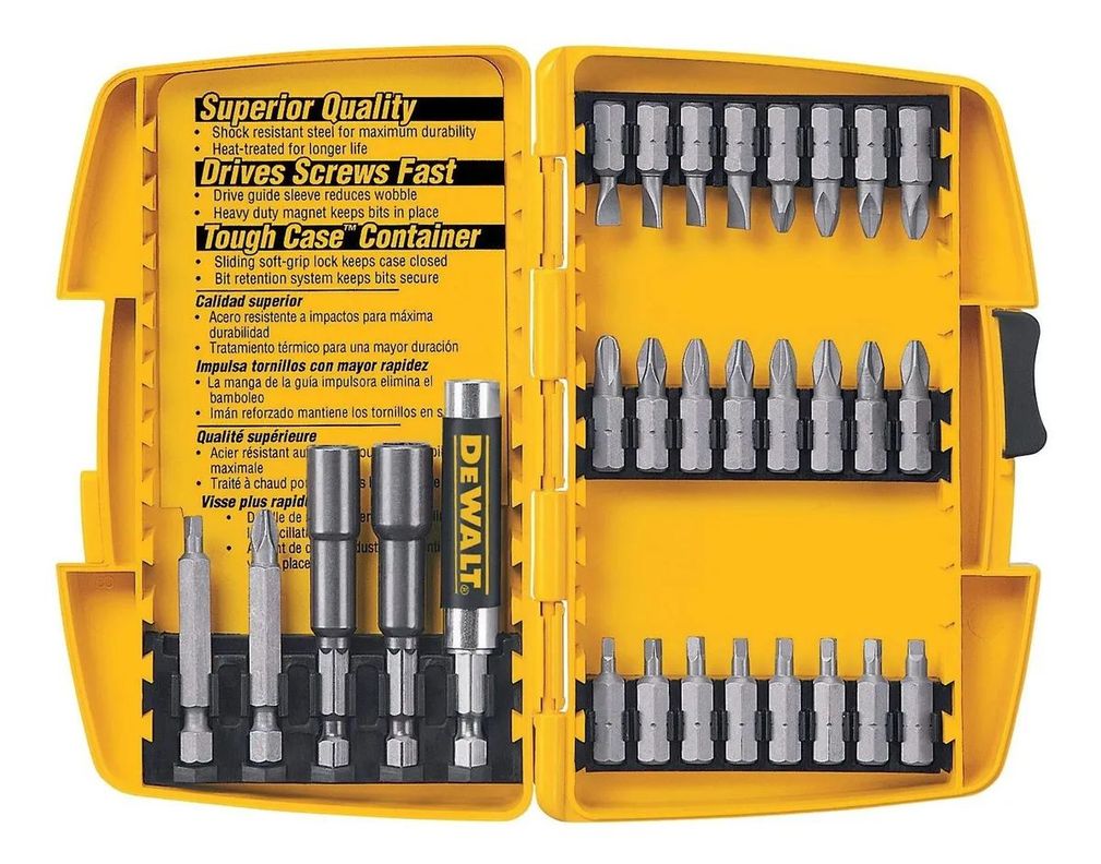 Set De 29 Piezas Con Guía Magnética Dewalt Dw2162-0