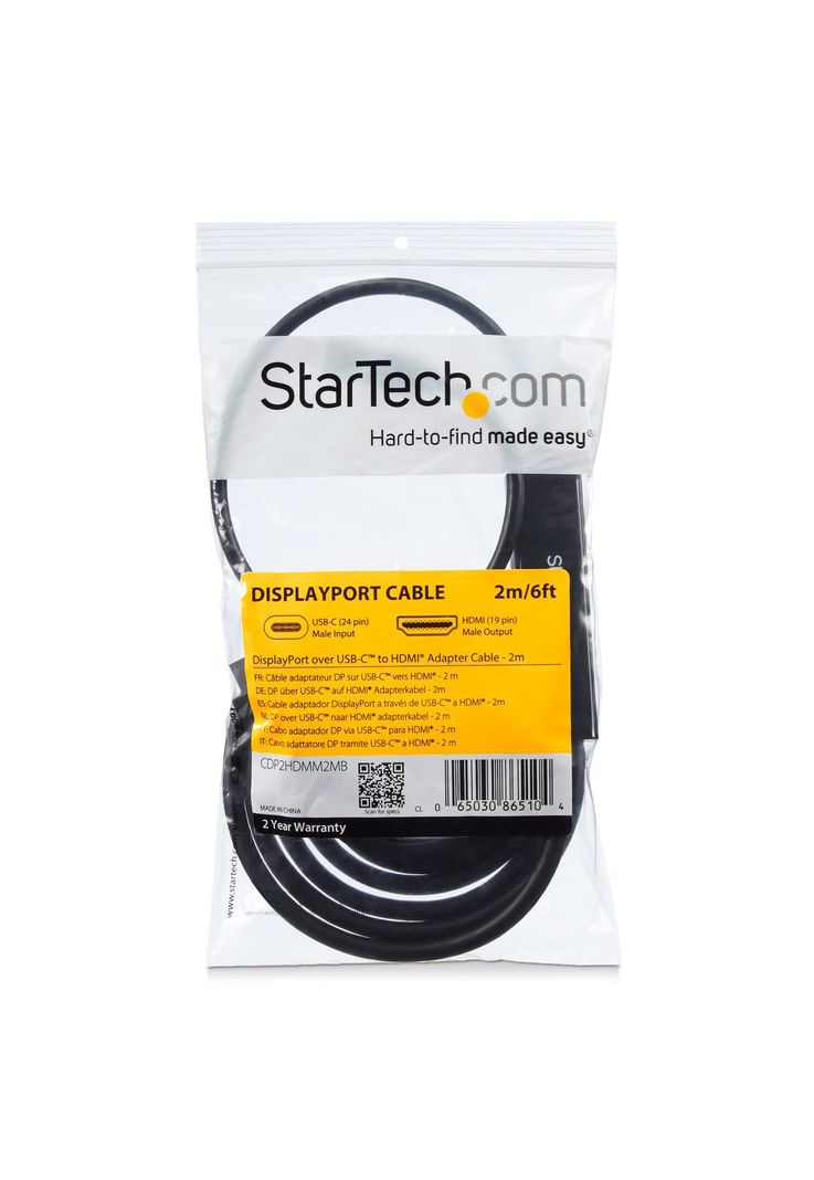 Cable Adaptador de 2mts USB-C a HDMI 4K 30Hz StarTech-5