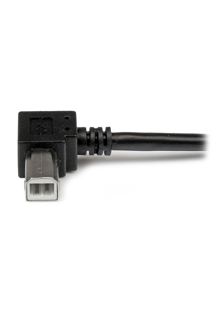 Cable Adaptador Usb 2m Para Impresora Acodado Usb A Macho -4