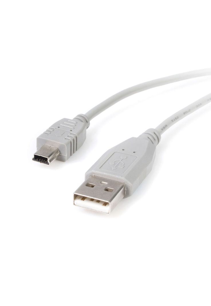 Cable USB de 1.8mts para Cámara USB A a Mini USB B-0