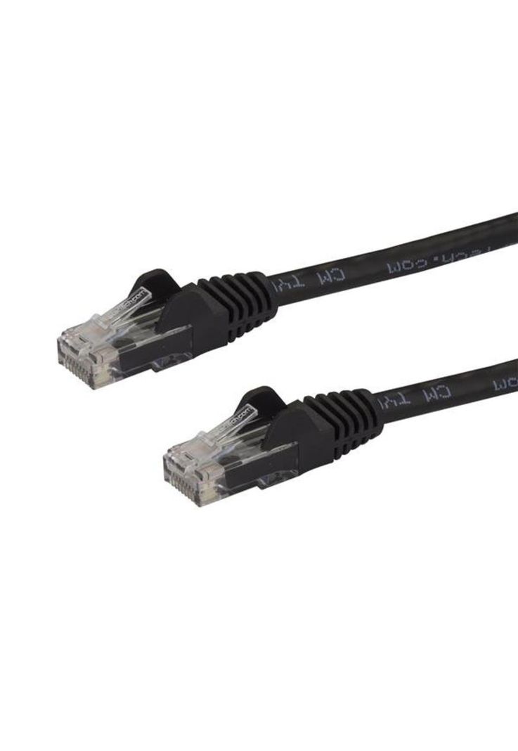Cable de Red Ethernet 2m Cat6 RJ45 Snagless Gigabit Negro-0