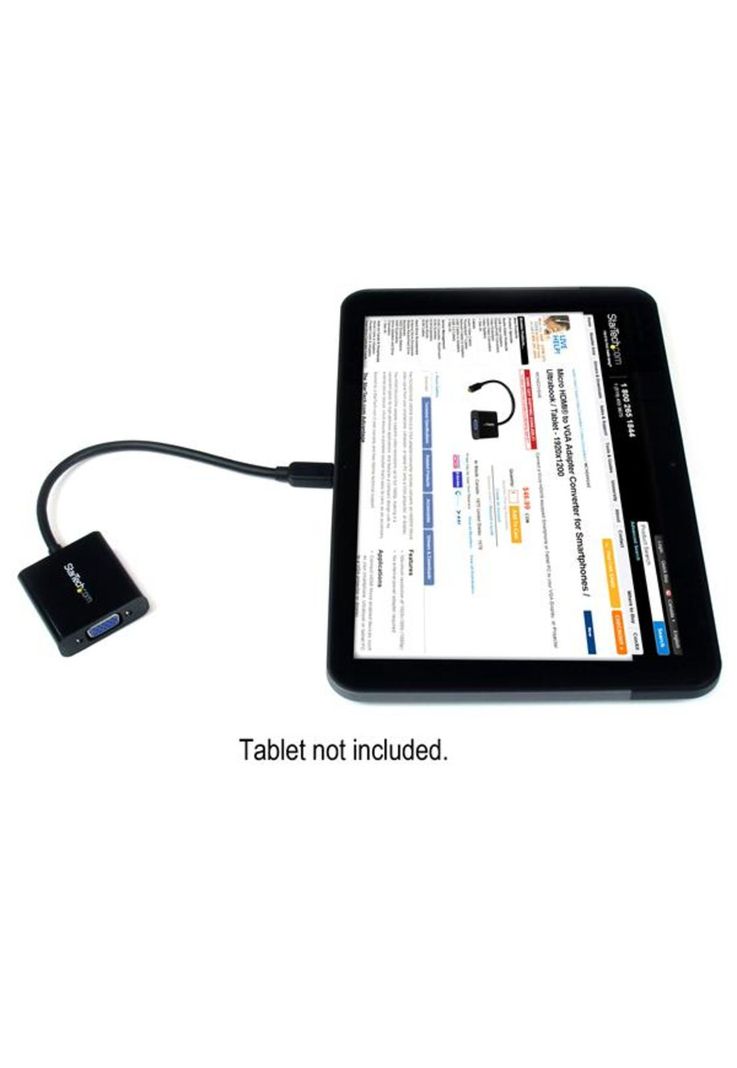 Adaptador Conversor Micro HDMI a VGA Full HD StarTech-3