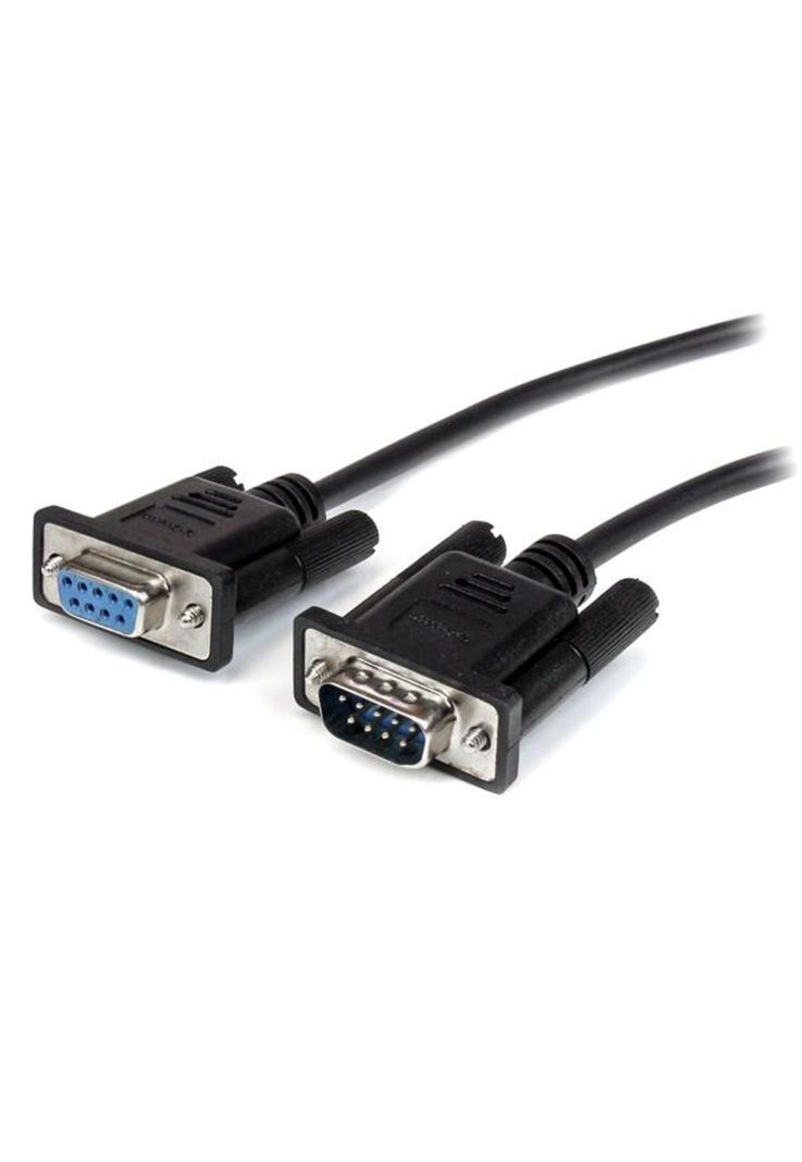 Cable Serie de Conexion Directa Negro DB9 de 50CM