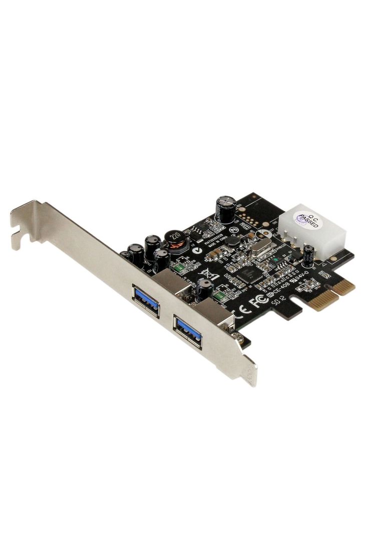 Tarjeta PCI Express 2 Puertos USB 3.0 con Molex y UASP-0