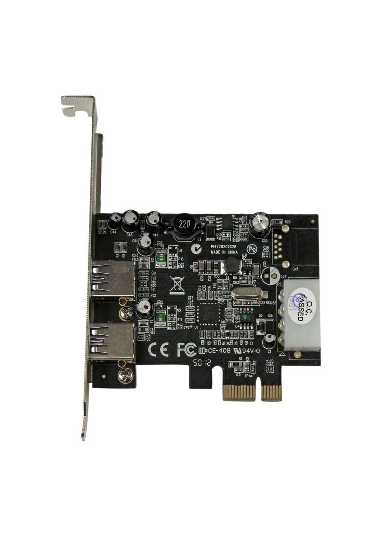 Tarjeta PCI Express 2 Puertos USB 3.0 con Molex y UASP-1