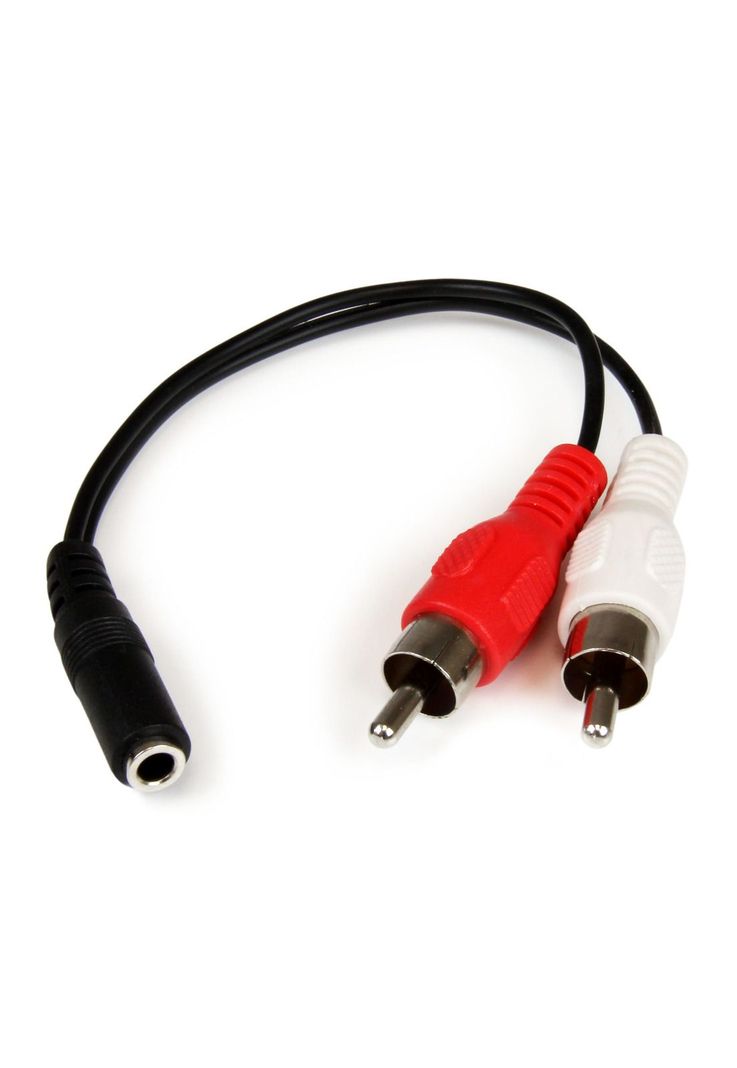 Cable Adaptador 15cm de Audio Jack 3,5mm Hembra a RCA Macho-0