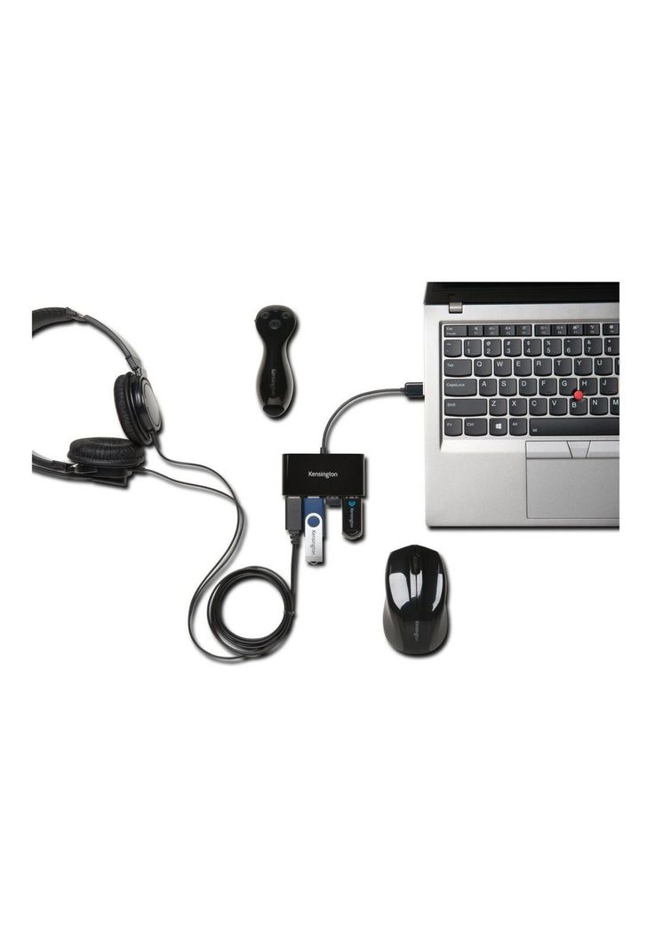 Hub Usb Kensington K39120eu De 4 Puertos Usb 2.0-1
