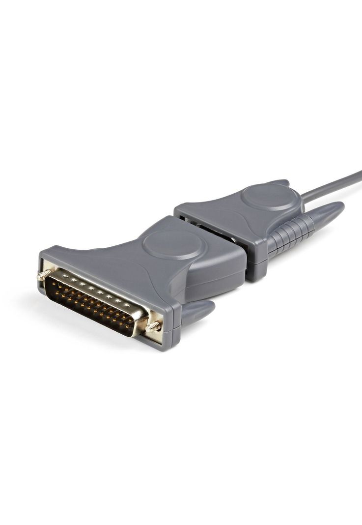 Cable Adaptador de 90cm USB a Serie Serial DB9 DB25 RS232-1
