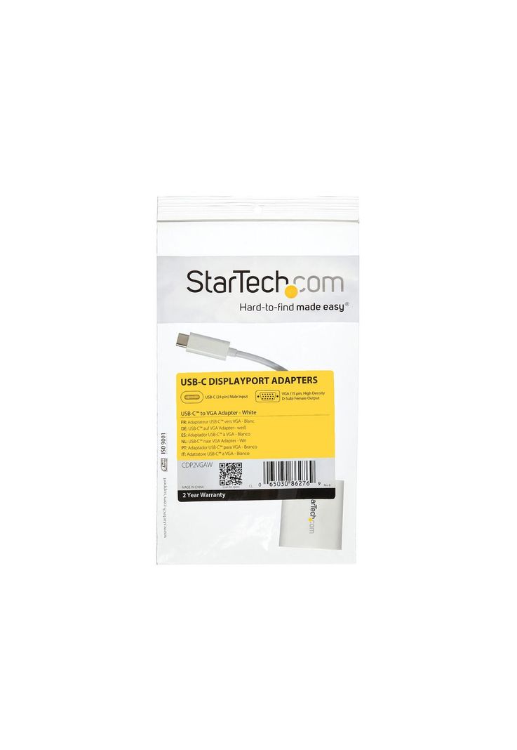 Cable Adaptador de 14cm USB-C a VGA Blanco StarTech-8