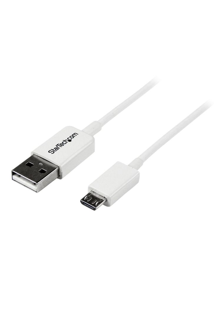 Cable Micro USB (blanco) - A a Micro B-0