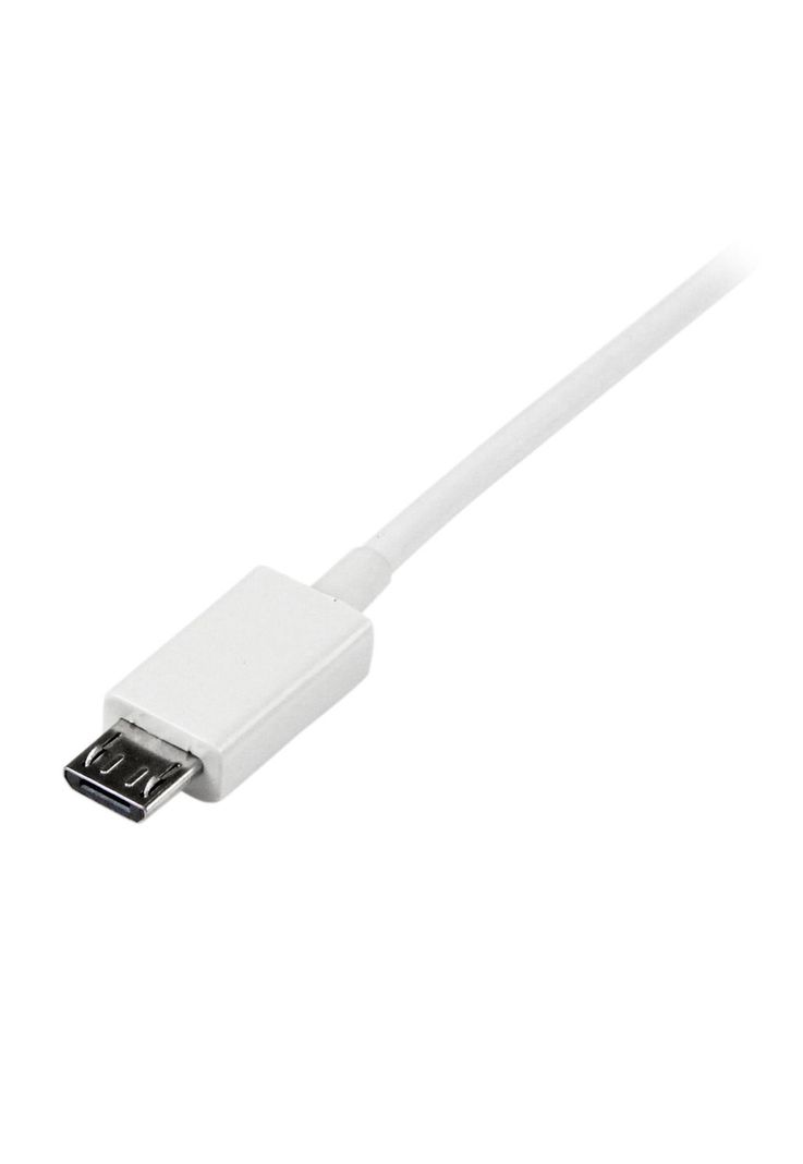 Cable Micro USB (blanco) - A a Micro B-2