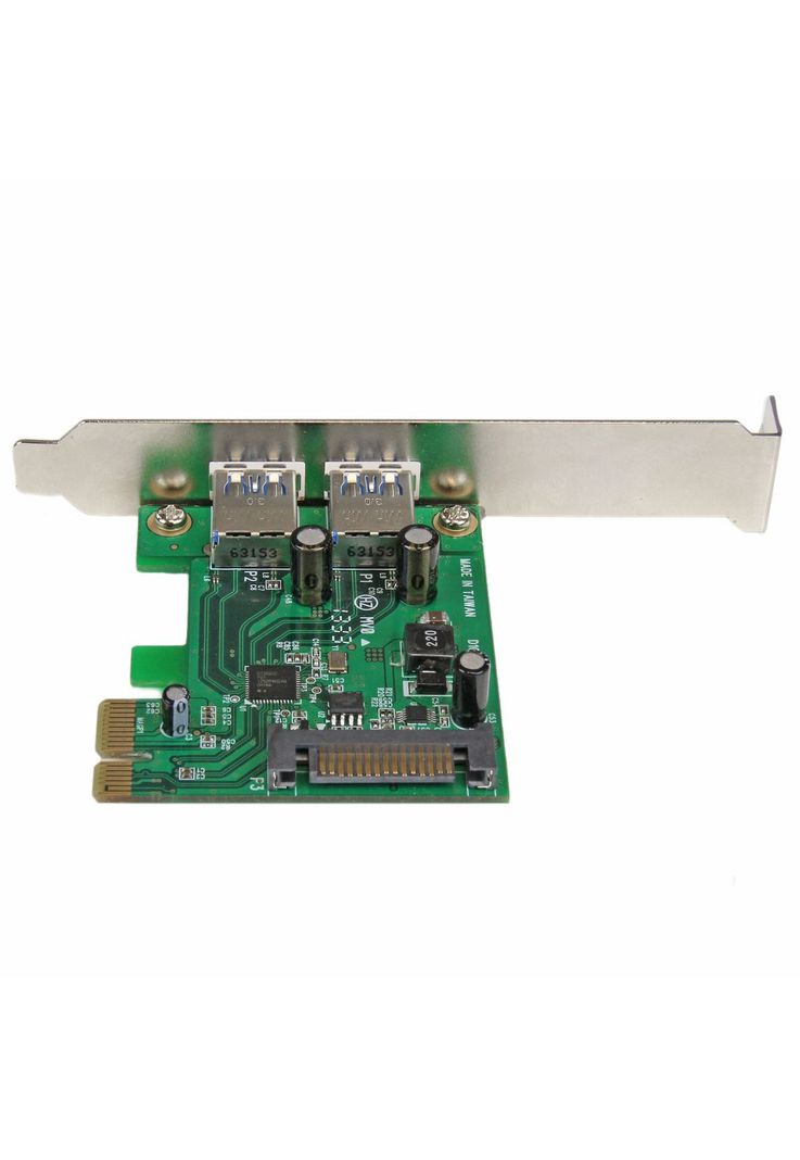 Tarjeta PCI Express 2 Puertos USB 3.0 UASP Alimentación SATA-3