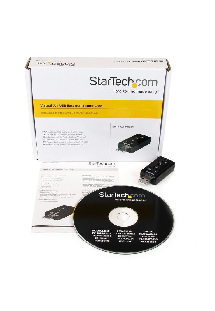 Tarjeta de Sonido 7.1 Virtual Externa USB StarTech-3