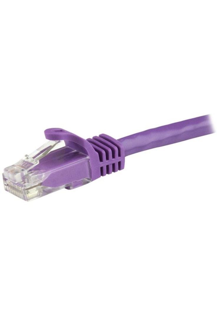 Cable de Red 1m Púrpura Cat6 Ethernet Gigabit sin Enganches-1