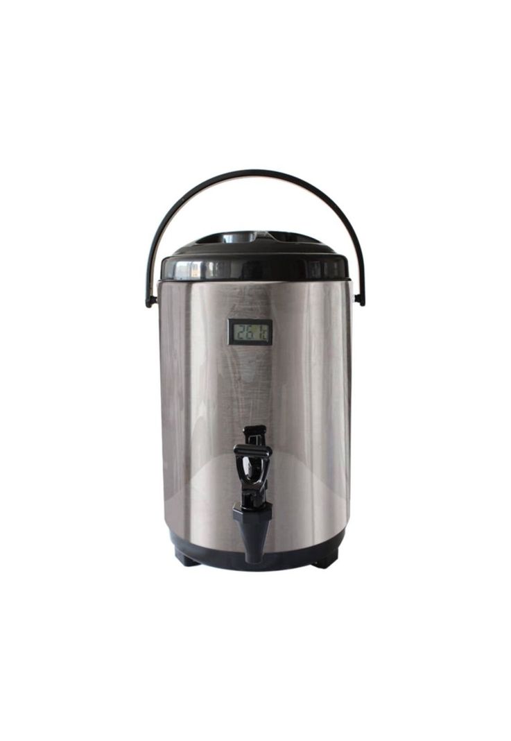 Termo Acero Inoxidable 10 litros con Visor Plata