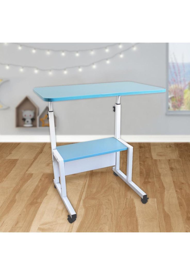 Mesa Escritorio Ajustable Celeste Movil-2