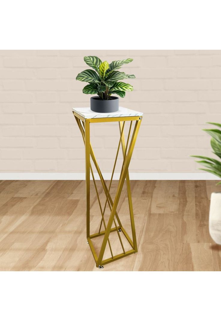 Mesa Lateral Decorativa Moderna XL – Soporte Plantas Decoración-2