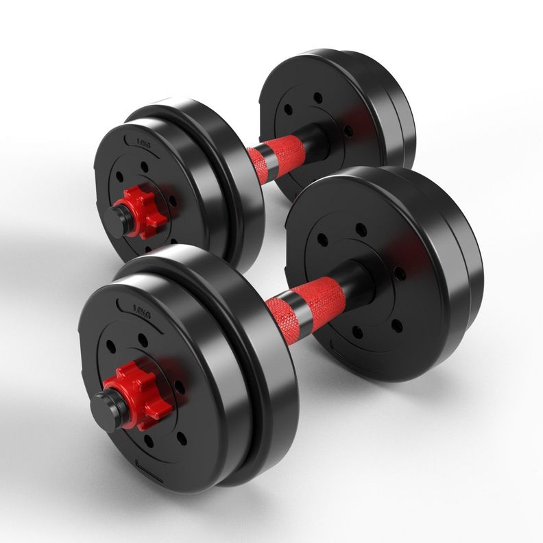 Set Mancuernas Fitmax 10 Kg PVC-1