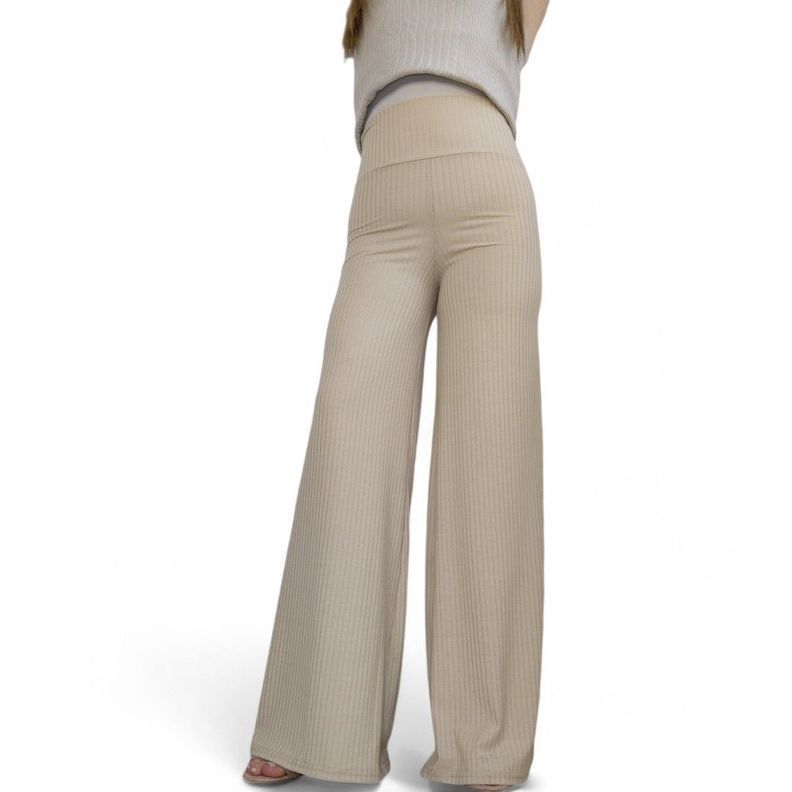  Palazzo flared Canuton beige-0