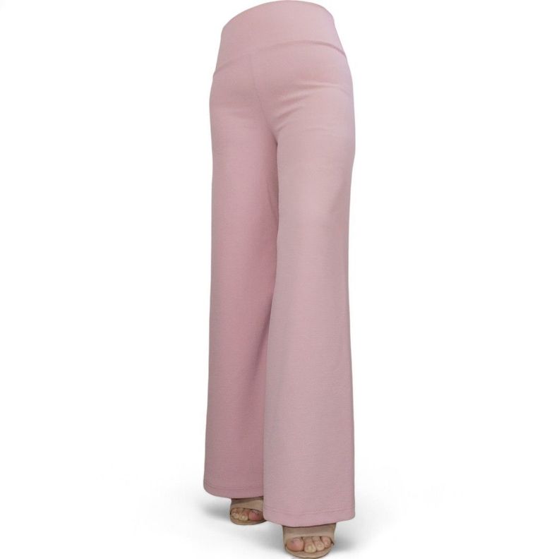  Pantalon Palazzo flared pink sofia-0