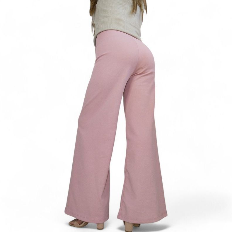 Pantalon Palazzo flared pink sofia-3