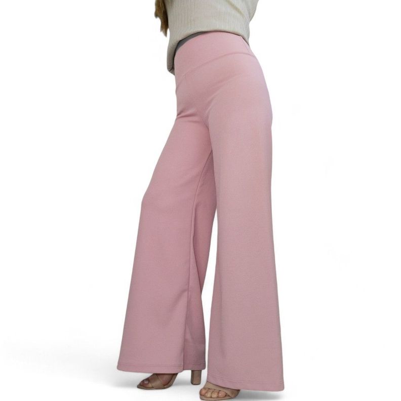  Pantalon Palazzo flared pink sofia-4