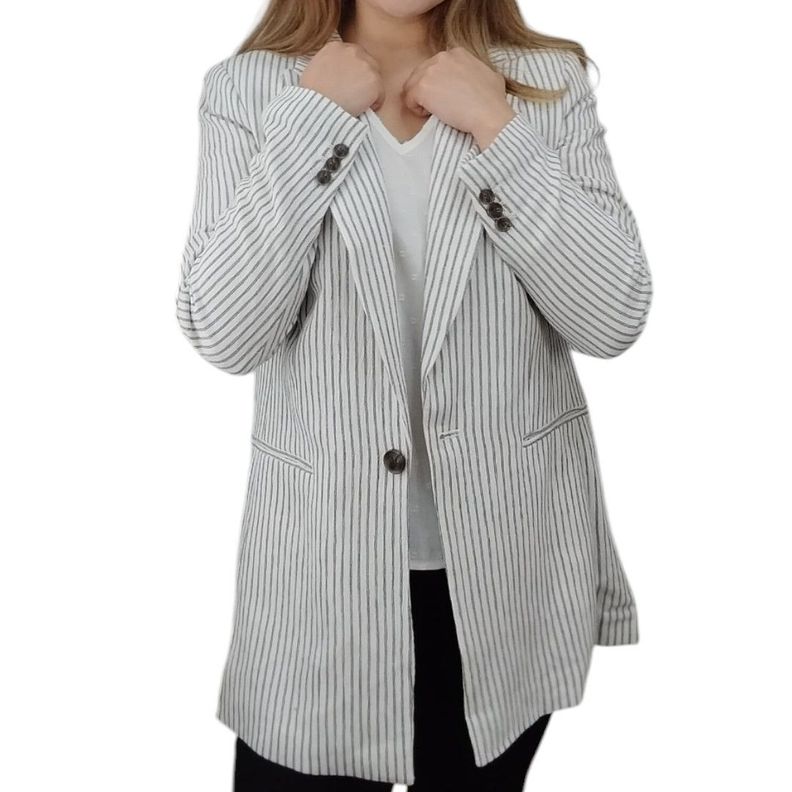 BLAZER MUJER SEMI FORMAL BLANCO-4