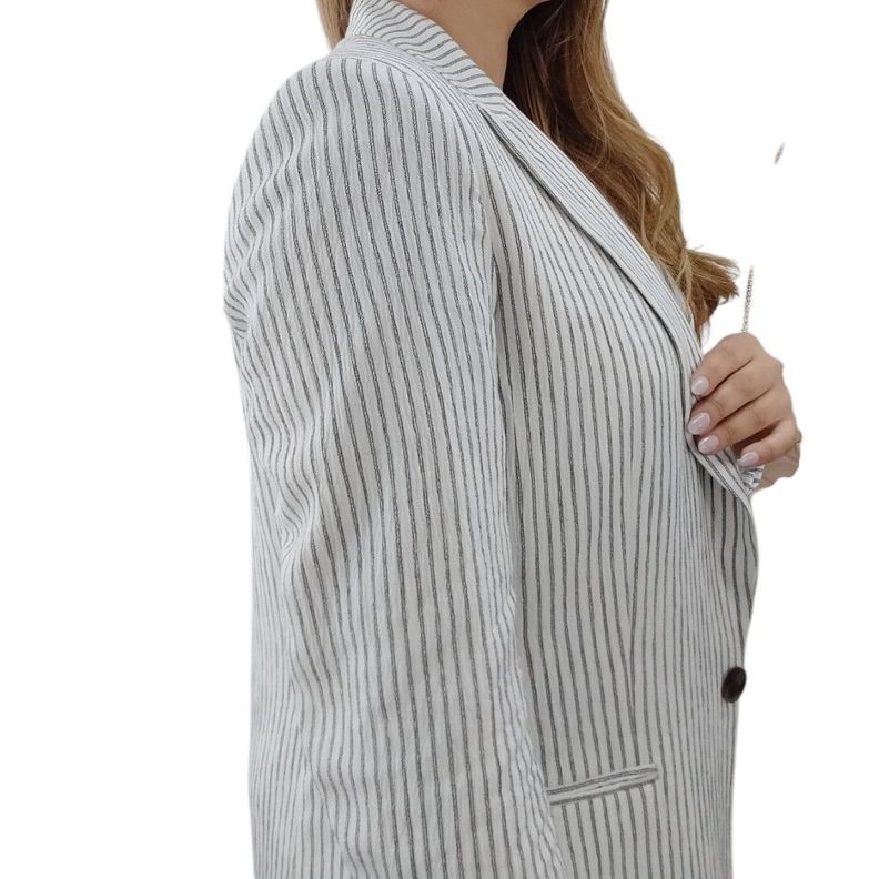 BLAZER MUJER SEMI FORMAL BLANCO-5
