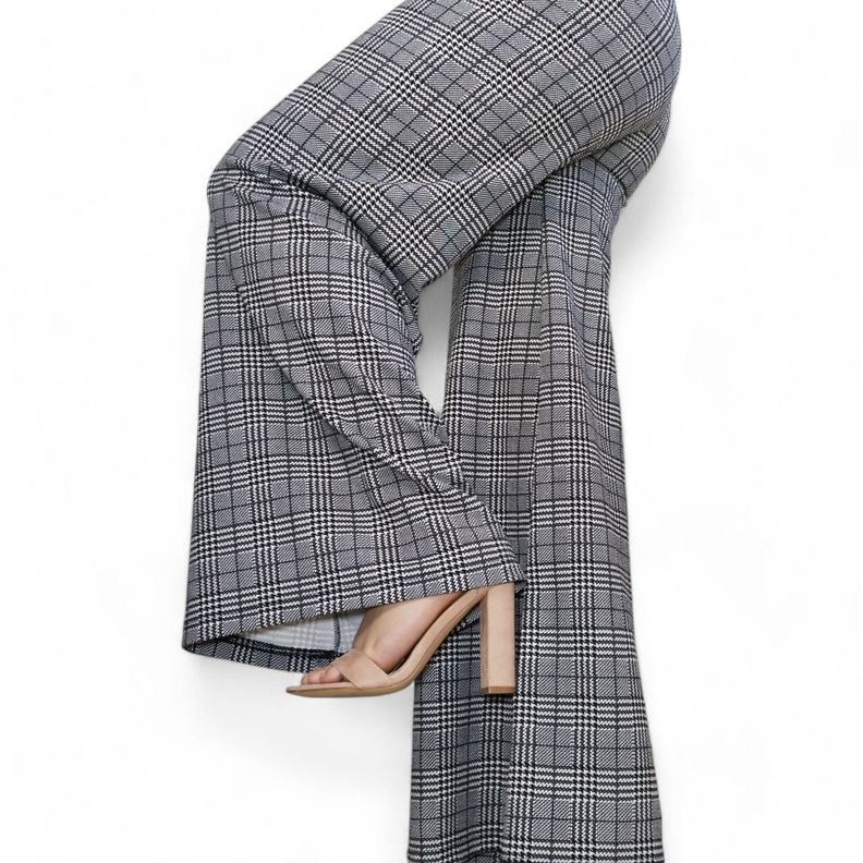 Pantalon palazzo flared formal pie de pou gris-4