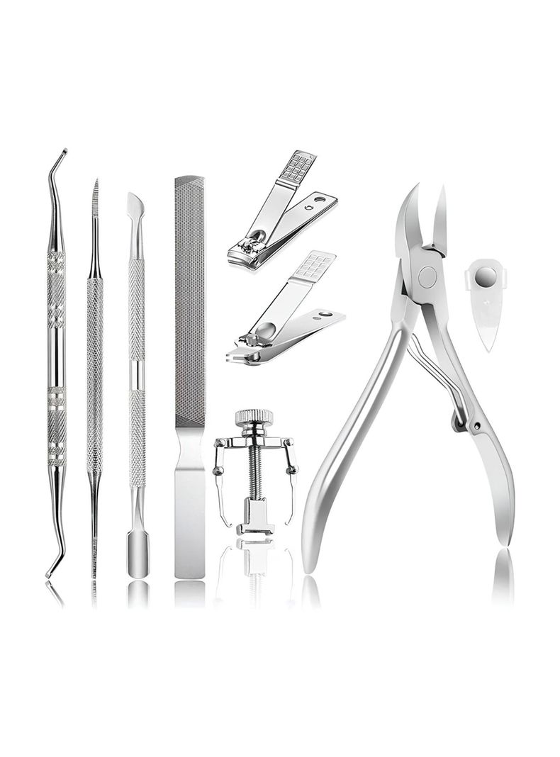 Set Pedicura 9 Herramientas Para Uñas Encarnadas-0