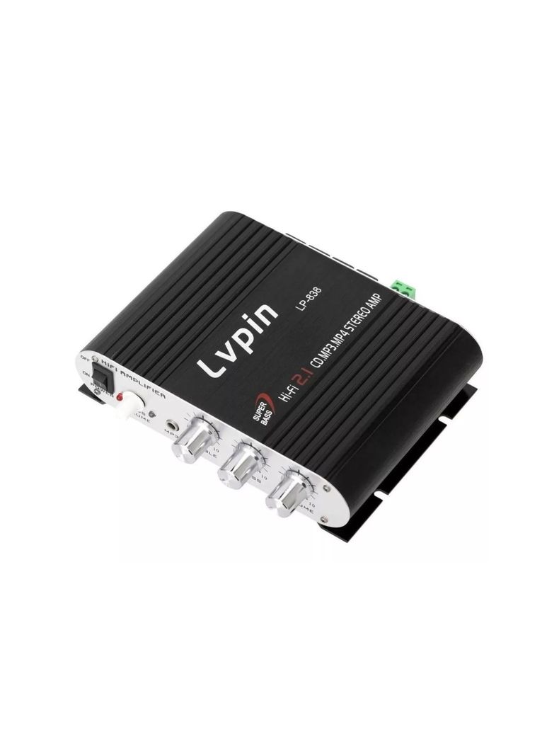 Mini Amplificador Estéreo Hifi Potencia De Audio-0