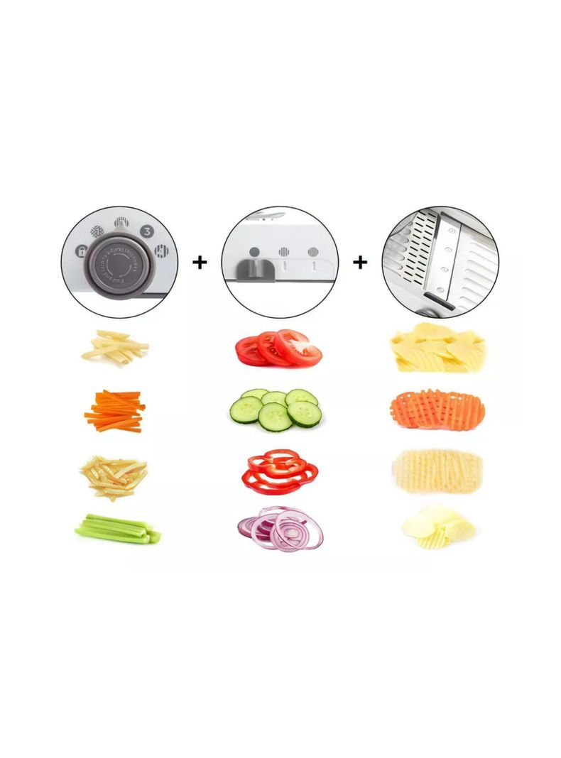 Mandolina Cortador De Verduras Rallador Picatodo Profesional-1
