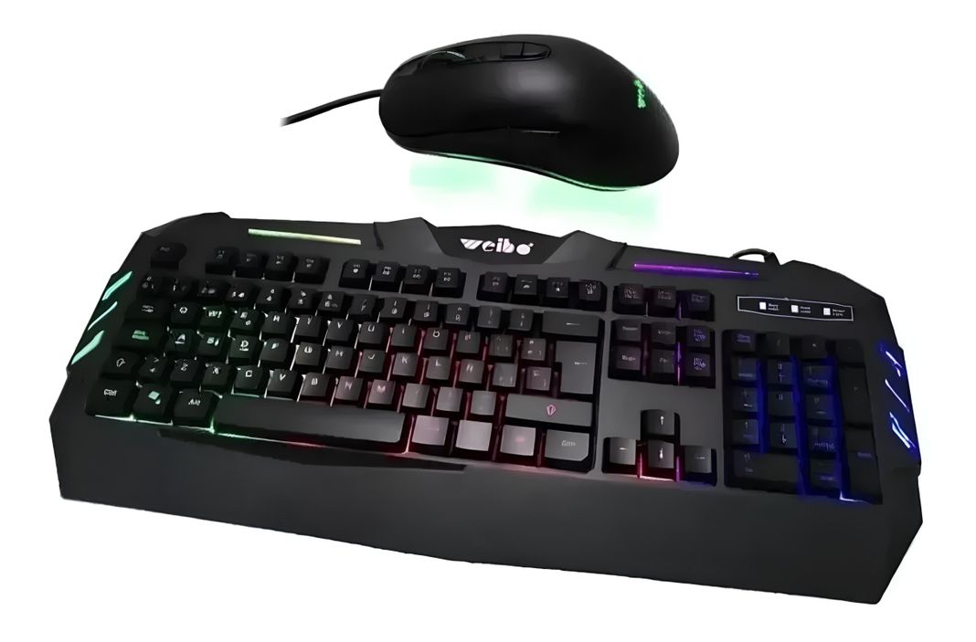 Combo Teclado + Mouse Gaming Weibo Wb-520 Rgb-1
