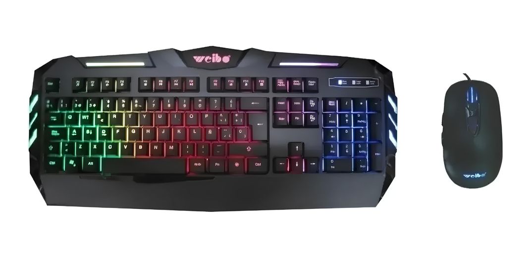 Combo Teclado + Mouse Gaming Weibo Wb-520 Rgb-0