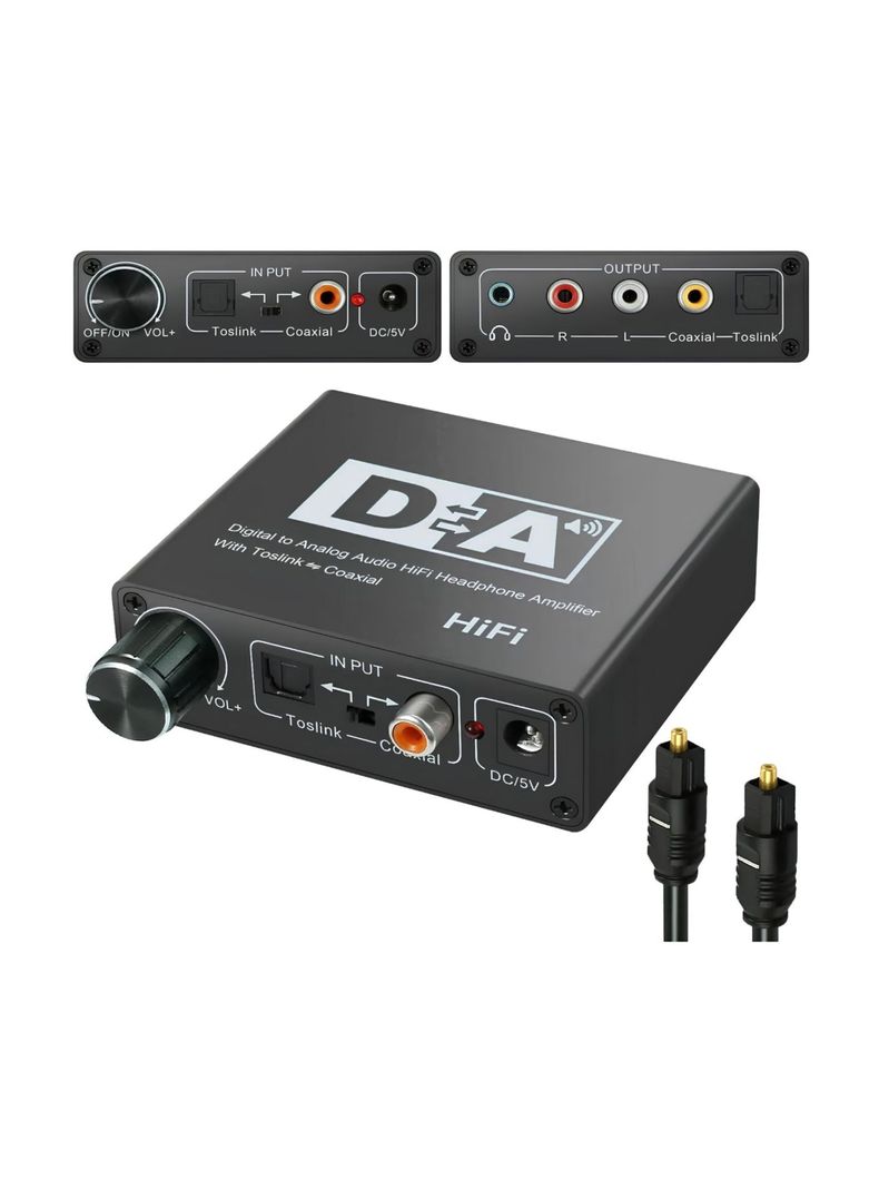 Conversor De Audio Digital Hifi Óptico A Rca -1
