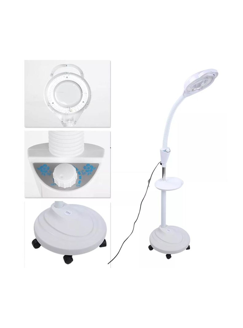 Lampara Luz Fría Lupa Led Con Pedestal Cosmetología Pestañas-1