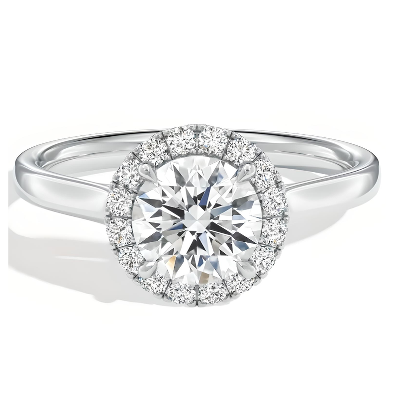 ANILLO DE COMPROMISO HALO BOOMZAIR CON MOISSANITA 1.50 CT EN PLATA RODINADA-0