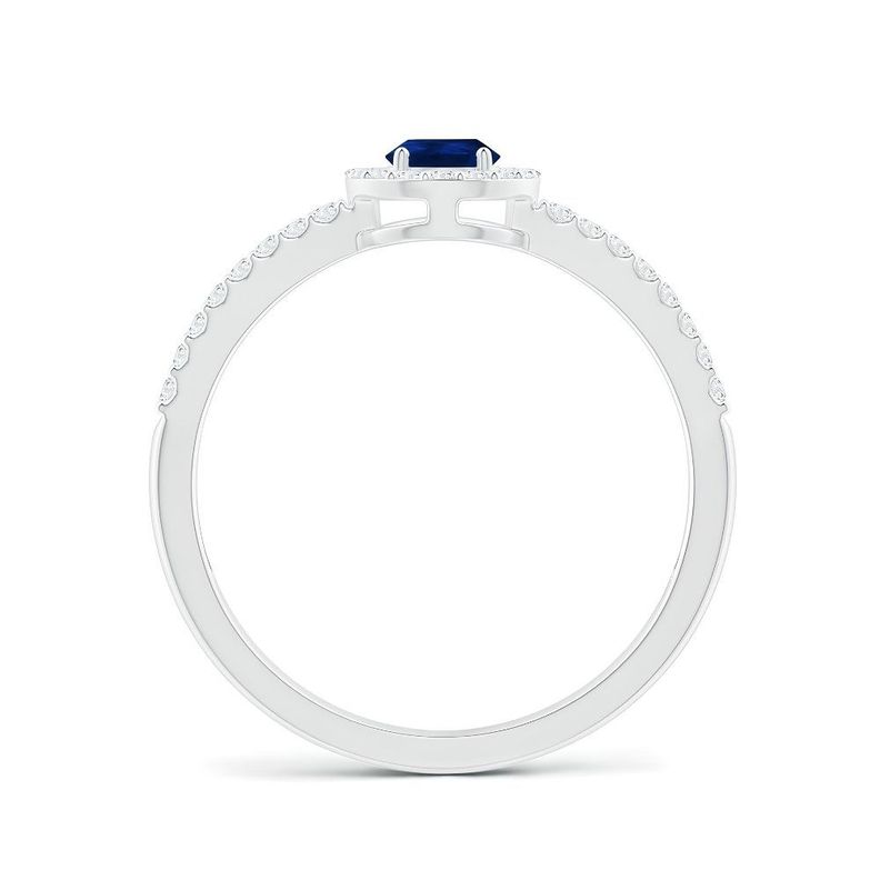 ANILLO DE COMPROMISO VENUS - ZAFIRO Y MOISSANITAS-1