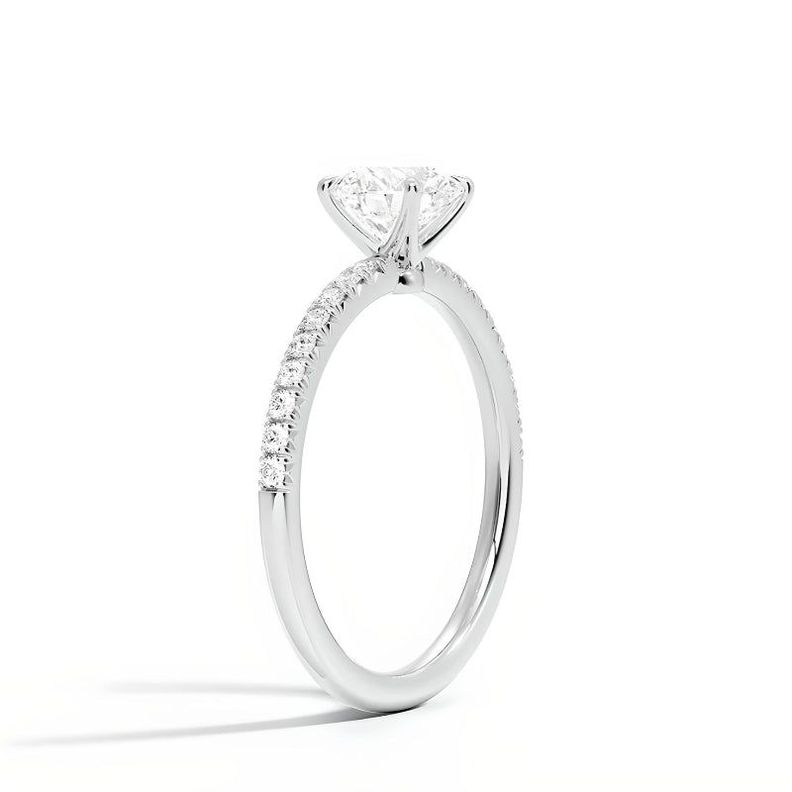 ANILLO DE COMPROMISO BOOMZAIR MINIMALISTA CON MOISSANITA 1 CT D VVS1-1
