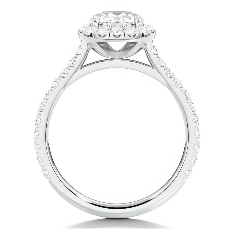 ANILLO BOOMZAIR MOISSANITA 1.0 CT HALO COJÍN VVS1 D PLATA LEY RODINADA-2