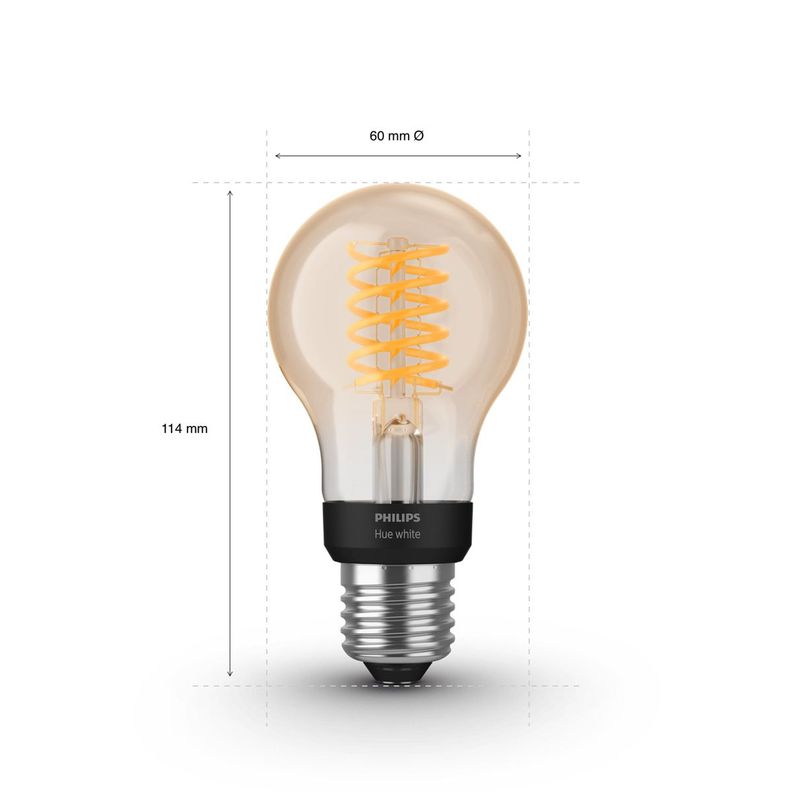 Philips Hue White Ampolleta Led Filamento Bluetooth E27 A60-2