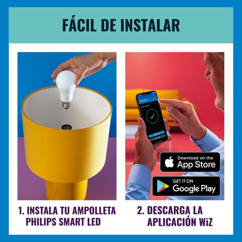 Ampolleta Led Inteligente Philips Smart Gu10 Color-3