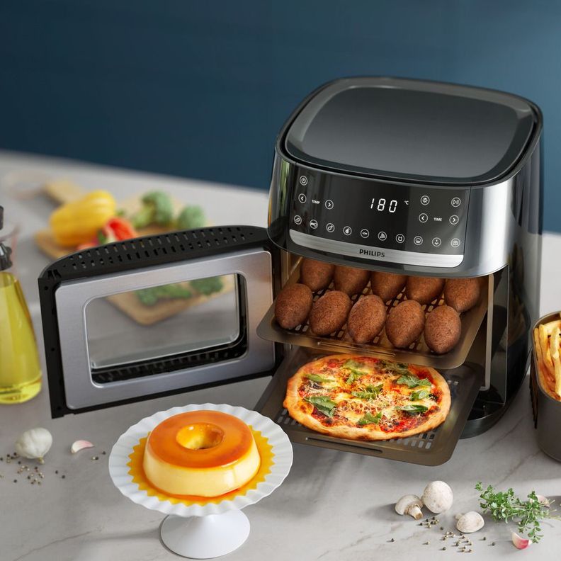 Horno Freidora de Aire Philips AI551/07 12L AirOven-4